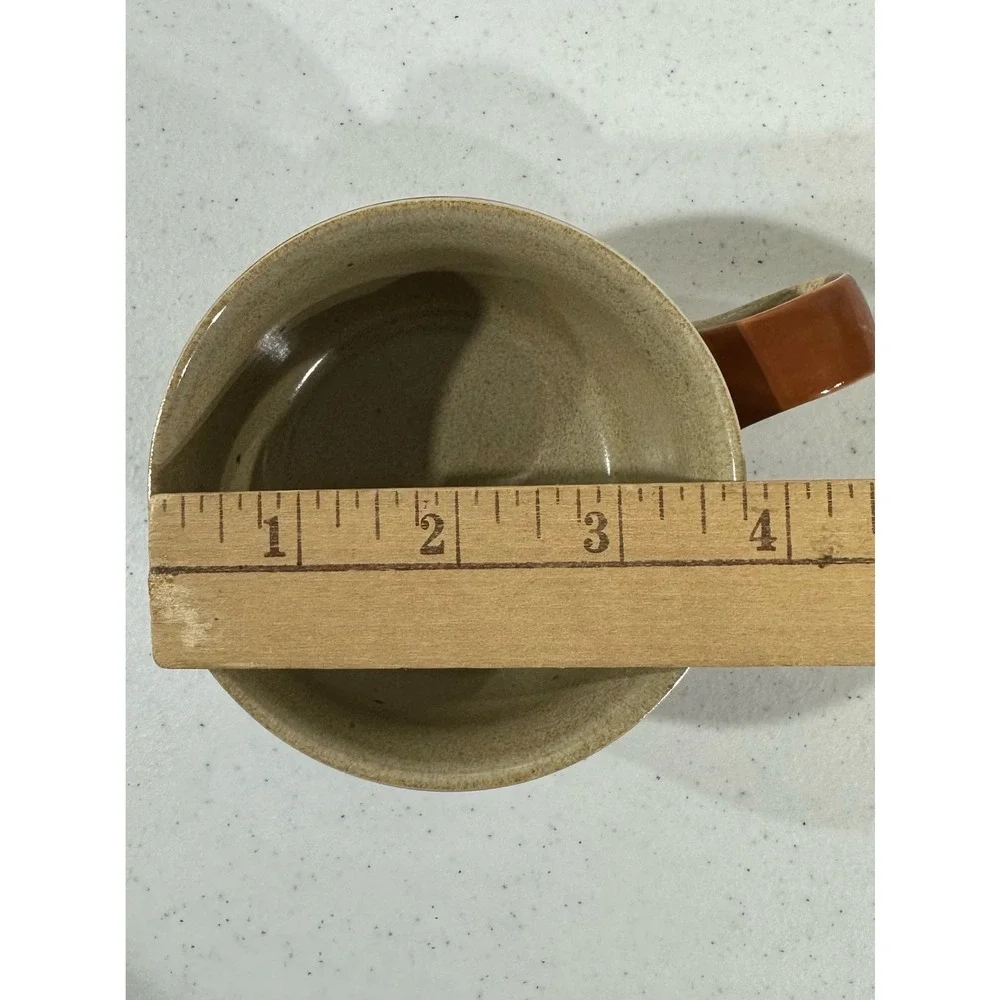 Mikasa Potters Art Ben Seibel Country Oak Cup and Saucer‎ Set of 2 Tan Brown MCM
